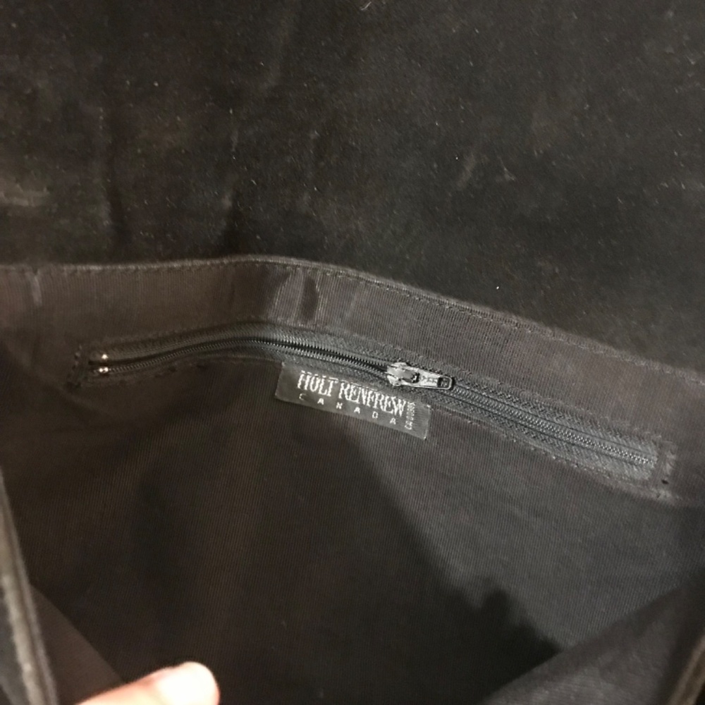 Suede and pony fur vintage shoulder bag - Picture 9 of 9